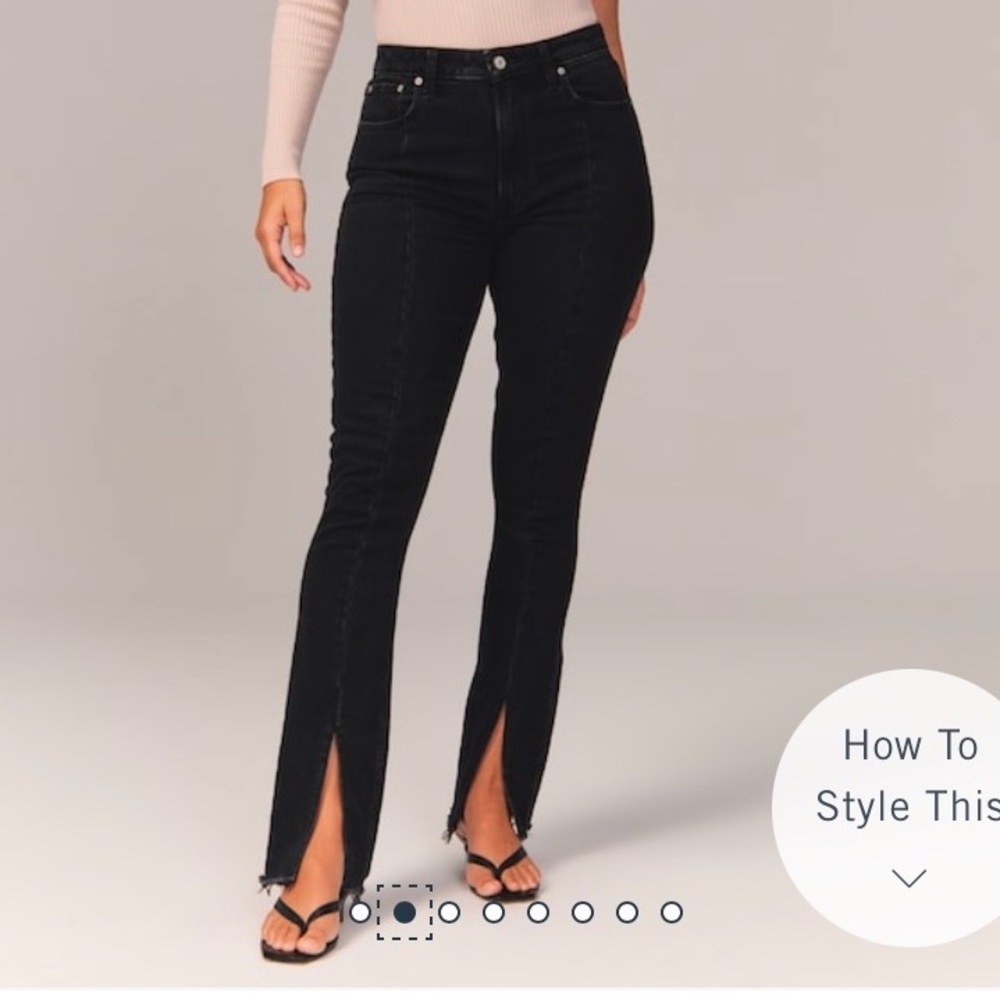 Abercrombie and Fitch Curve Love High Rise skinny jeans